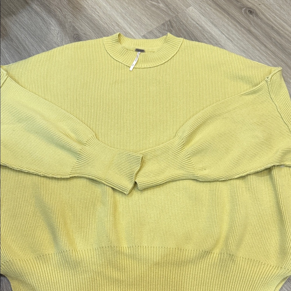 Free People easy street tunic in yellow size M